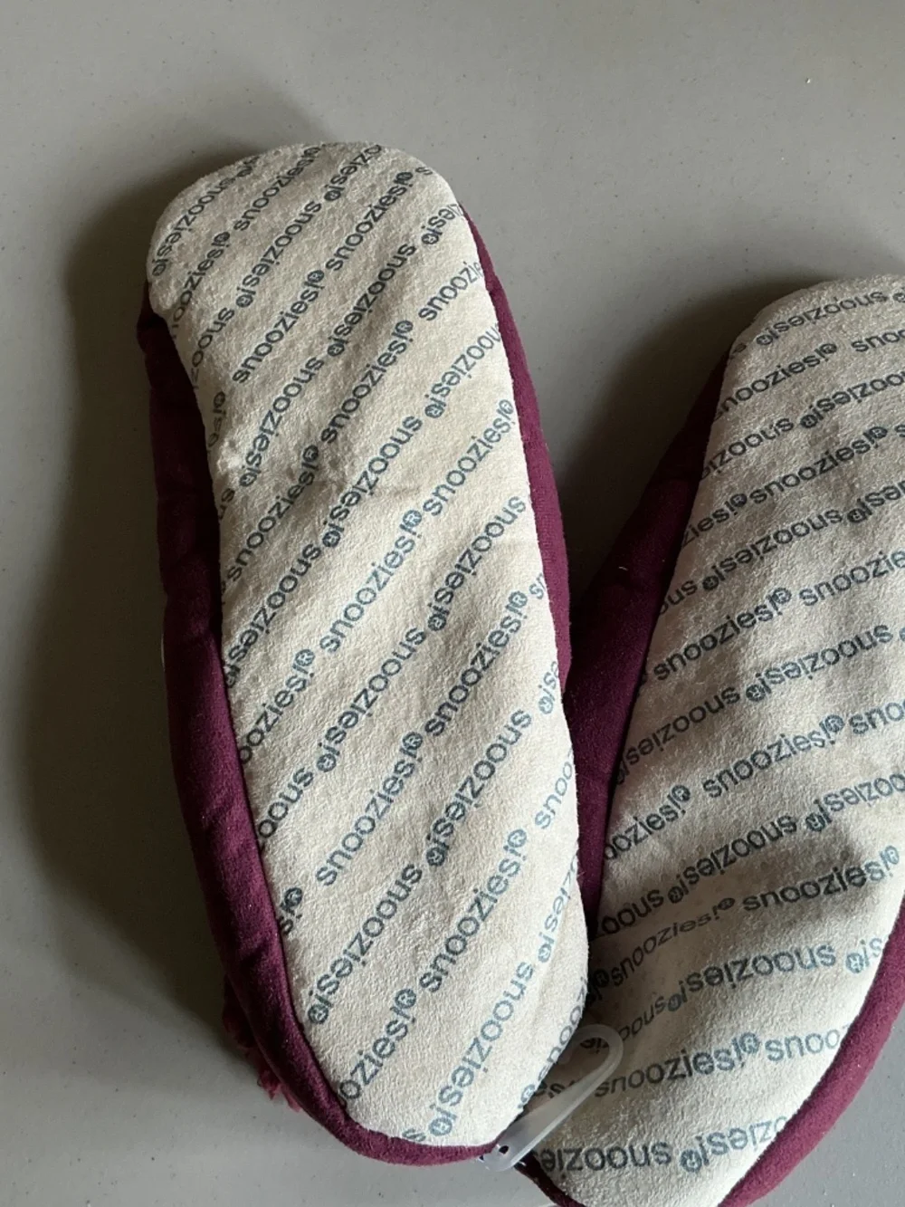 Mens slip on “Snoozies “ slippers